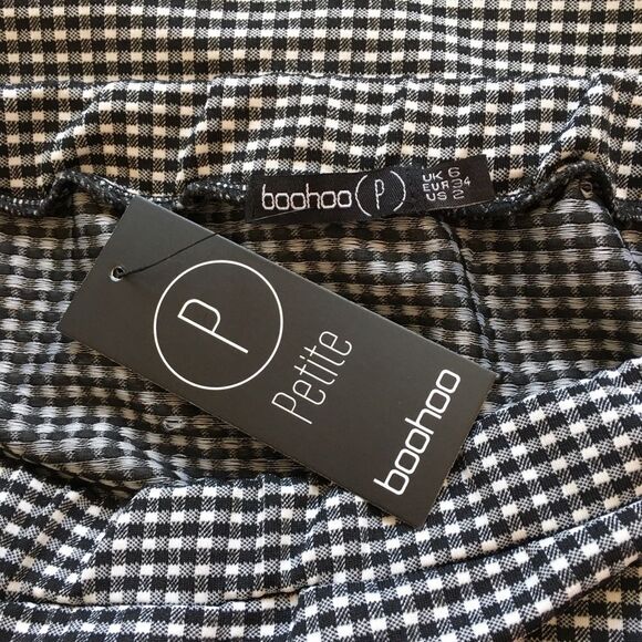 🆕Boohoo Off The Shoulder Gingham Top - Picture 6 of 7